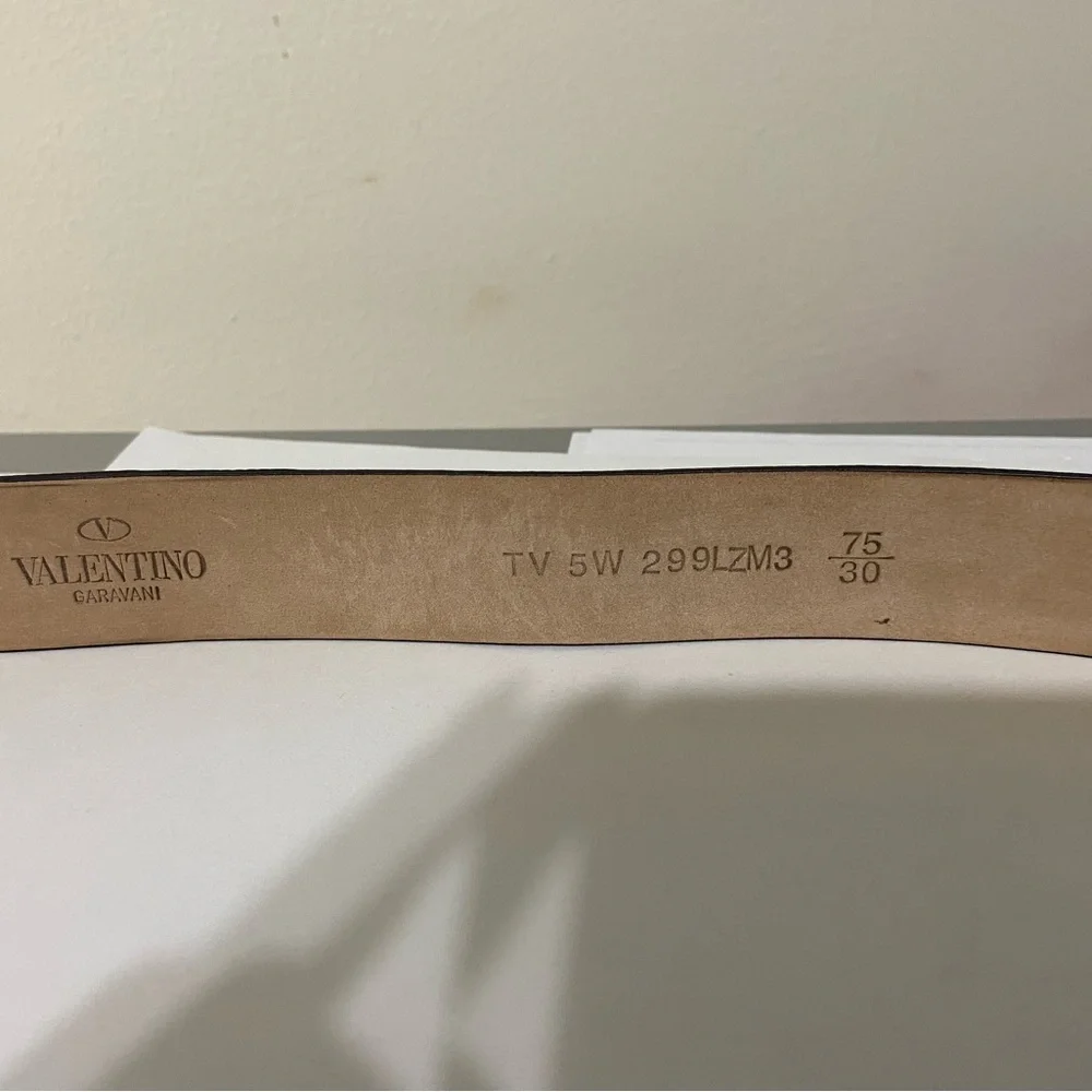 Valentino Garavani New belt lizard skin red/black. Snake buckle. Size small. - Picture 3 of 12